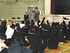 平成21年11月2日　甲州市立松里中学校